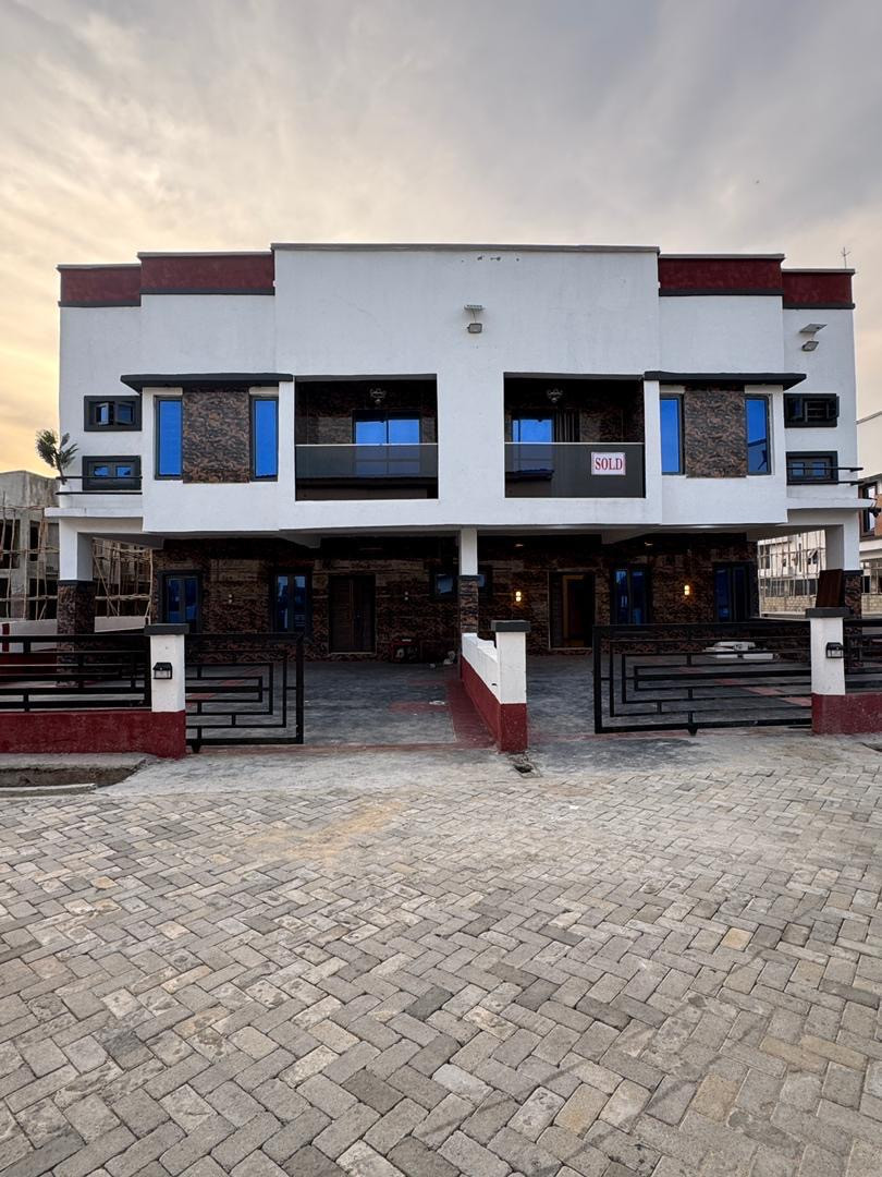 4 bedroom semi detached duplex with swimming pool, mini mart, management office, guest house, bq generator house and security post 